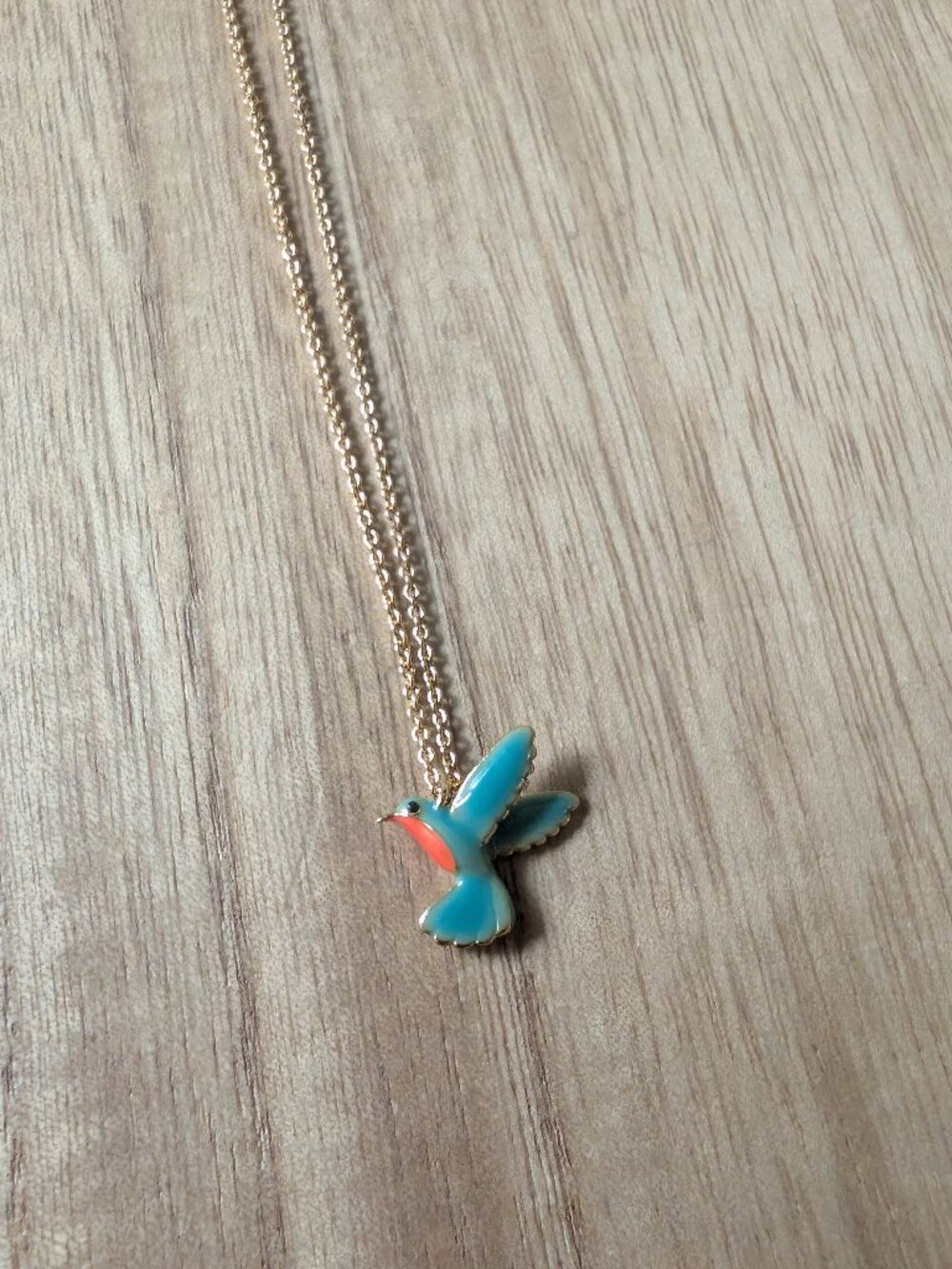 Kate Spade New York Hummingbird Mini Pendant Necklace